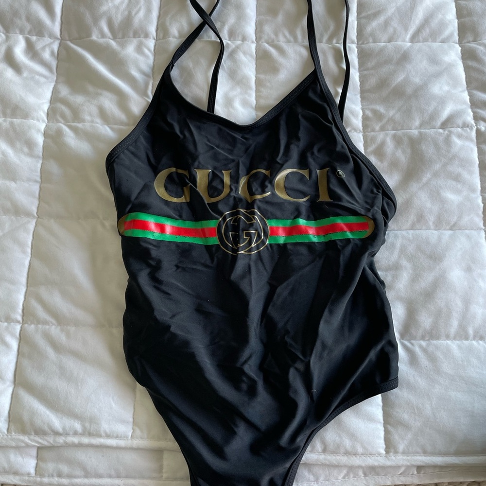 Gucci one piece bathing suit